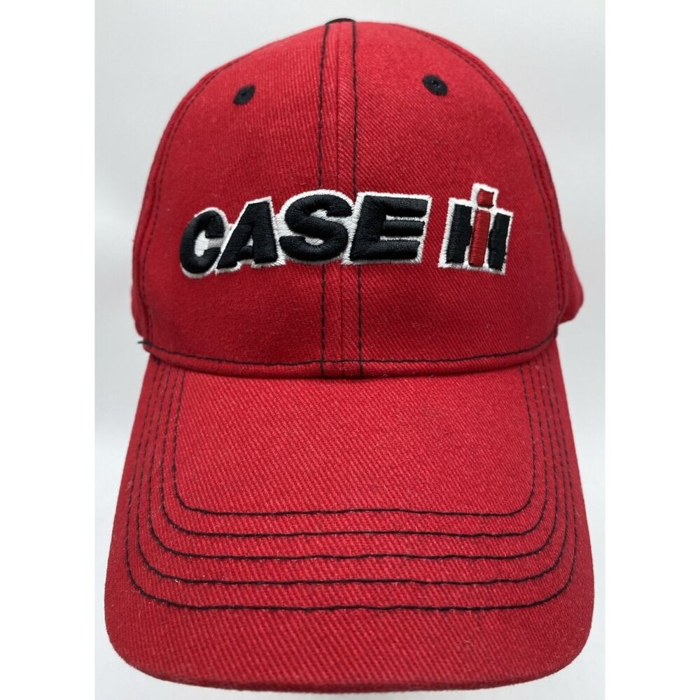 Case Agriculture Farm Heavy Equipment Baseball Hat Cap Red Black Logo